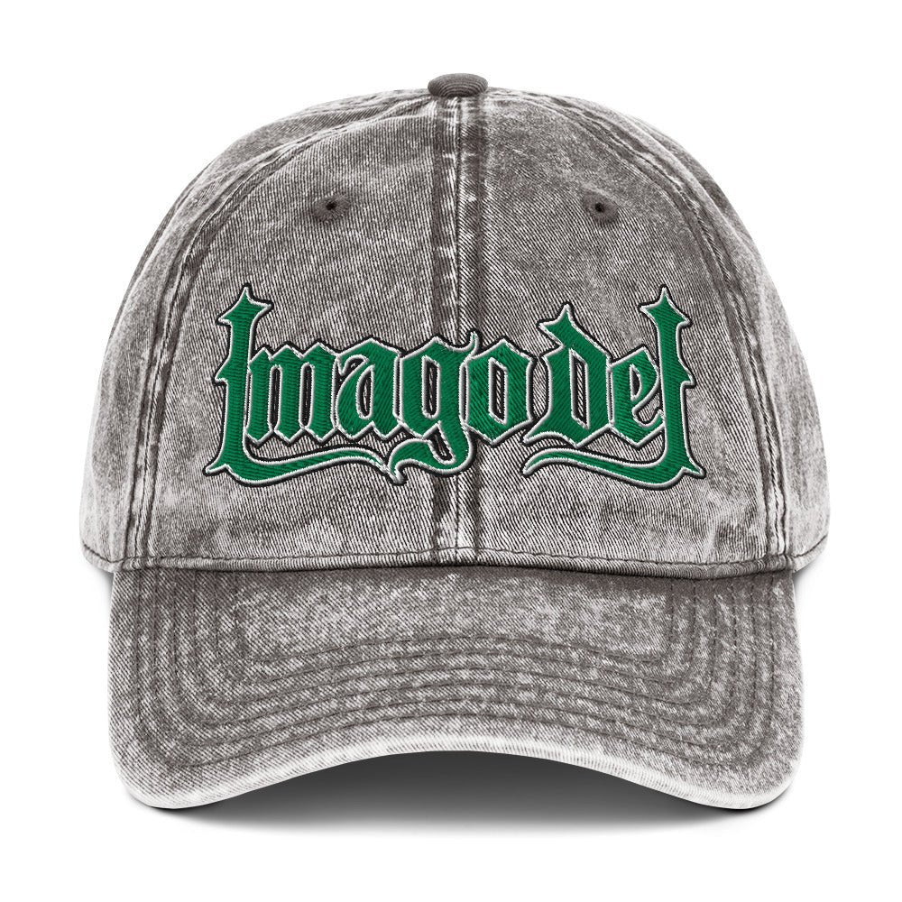 Imago Dei "Image Of God" Flat Embroidered Vintage Cotton Twill Cap - Inken Image