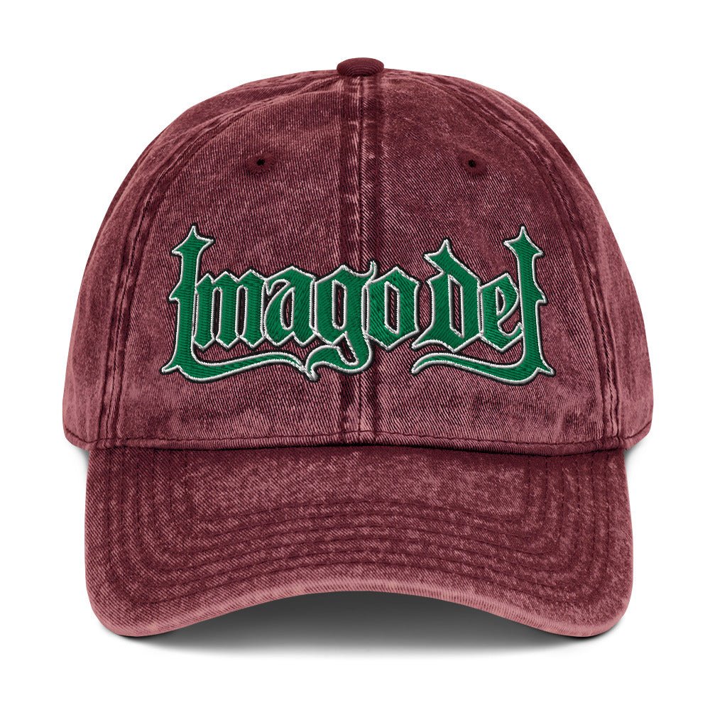 Imago Dei "Image Of God" Flat Embroidered Vintage Cotton Twill Cap - Inken Image