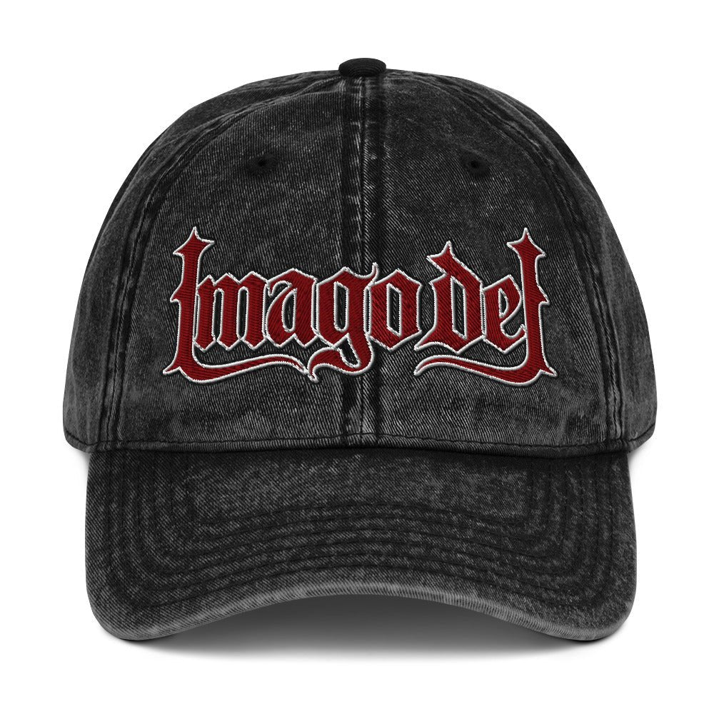 Imago Dei "Image Of God" Flat Embroidered Vintage Cotton Twill Cap - Inken Image