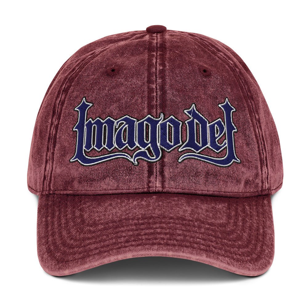 Imago Dei "Image Of God" Flat Embroidered Vintage Cotton Twill Cap - Inken Image