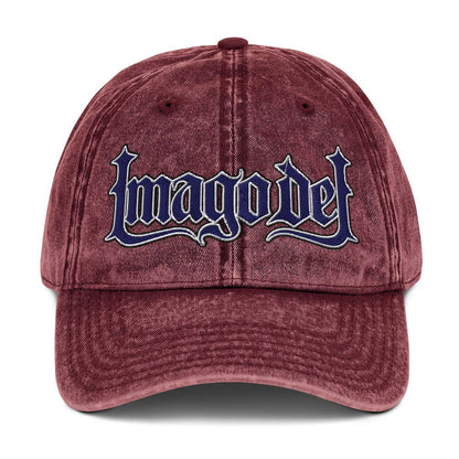 Imago Dei "Image Of God" Flat Embroidered Vintage Cotton Twill Cap - Inken Image