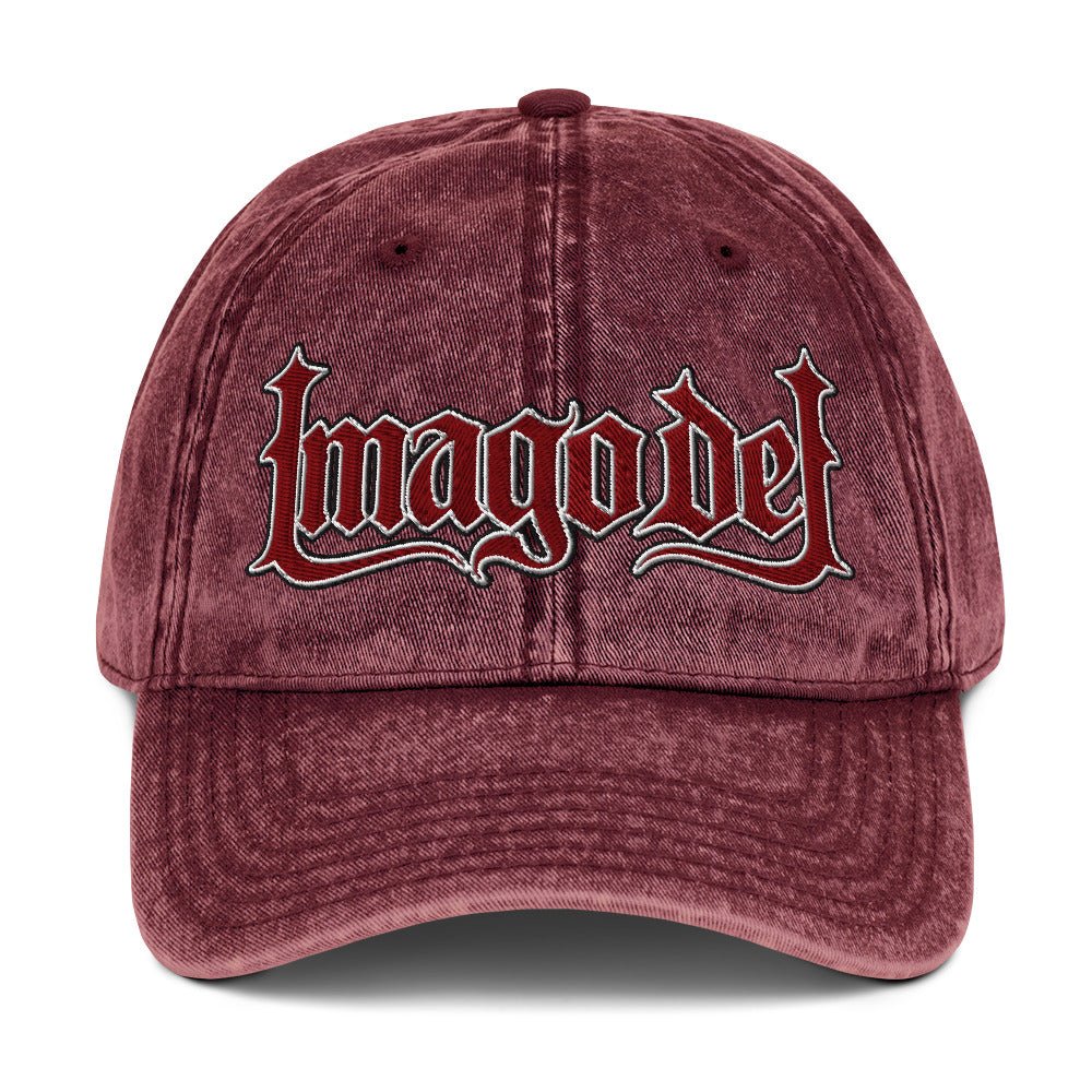 Imago Dei "Image Of God" Flat Embroidered Vintage Cotton Twill Cap - Inken Image