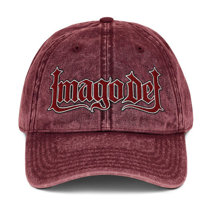 Imago Dei "Image Of God" Flat Embroidered Vintage Cotton Twill Cap - Inken Image