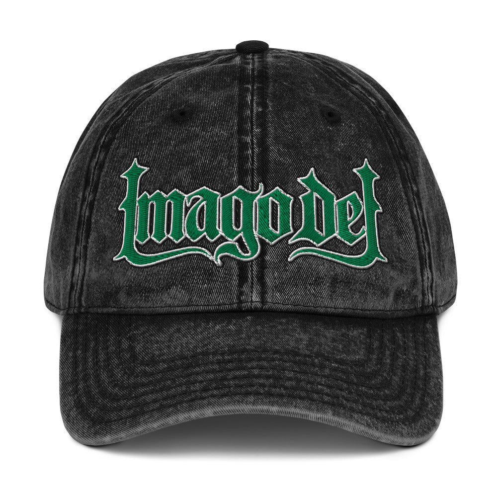 Imago Dei "Image Of God" Flat Embroidered Vintage Cotton Twill Cap - Inken Image