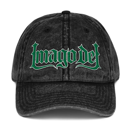Imago Dei "Image Of God" Flat Embroidered Vintage Cotton Twill Cap - Inken Image