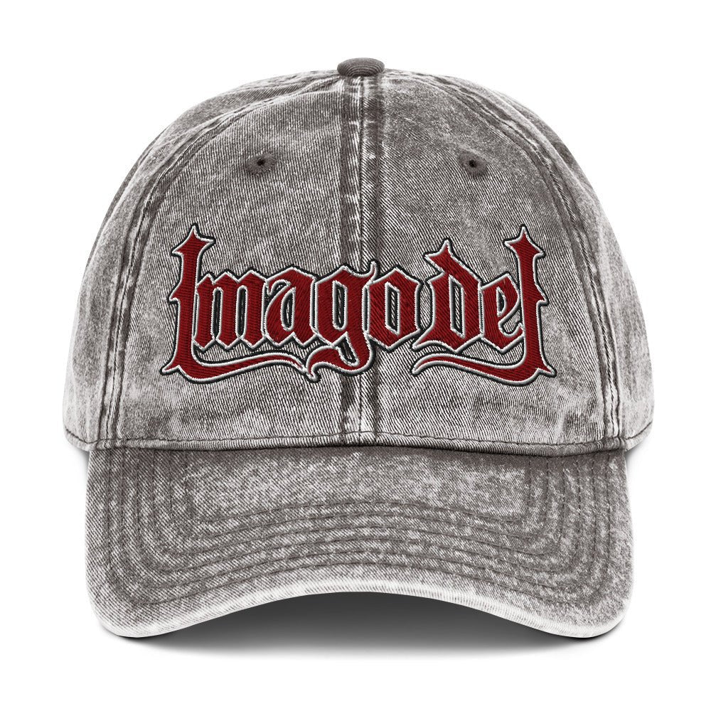 Imago Dei "Image Of God" Flat Embroidered Vintage Cotton Twill Cap - Inken Image