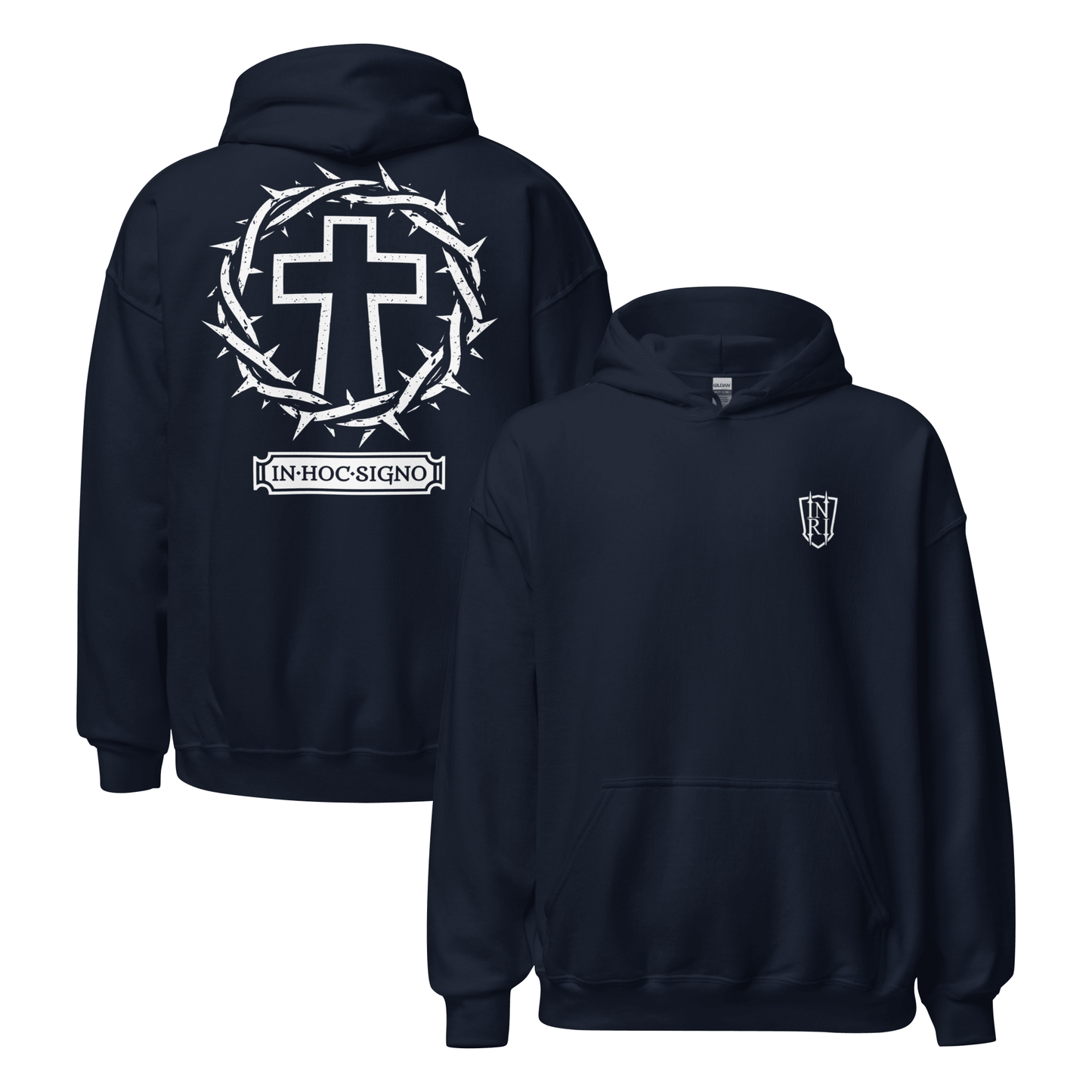 In Hoc Signo, In This Sign You Will Conquer Constantine Quote Hoodie - Inken Image