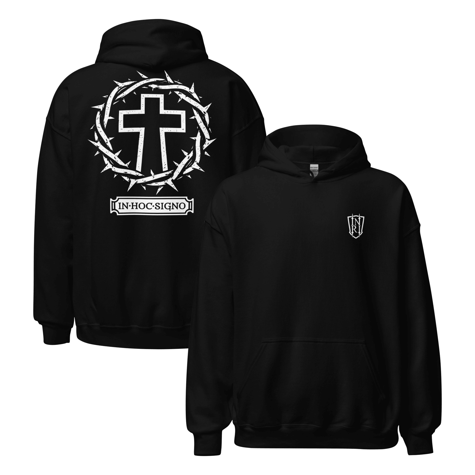 In Hoc Signo, In This Sign You Will Conquer Constantine Quote Hoodie - Inken Image