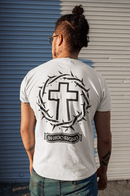 In Hoc Signo, In This Sign You Will Conquer Constantine Quote T-Shirt - Inken Image