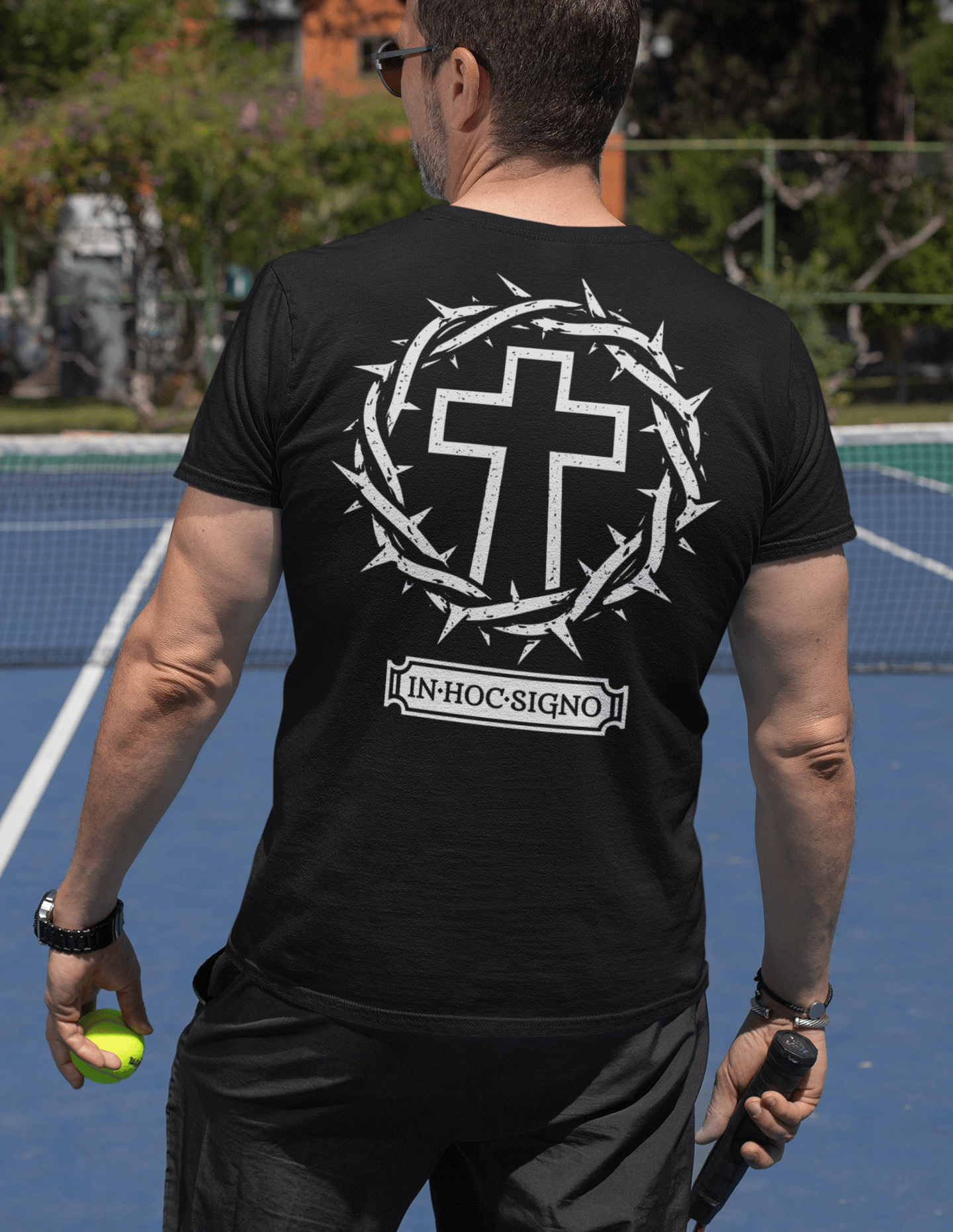 In Hoc Signo, In This Sign You Will Conquer Constantine Quote T-Shirt - Inken Image