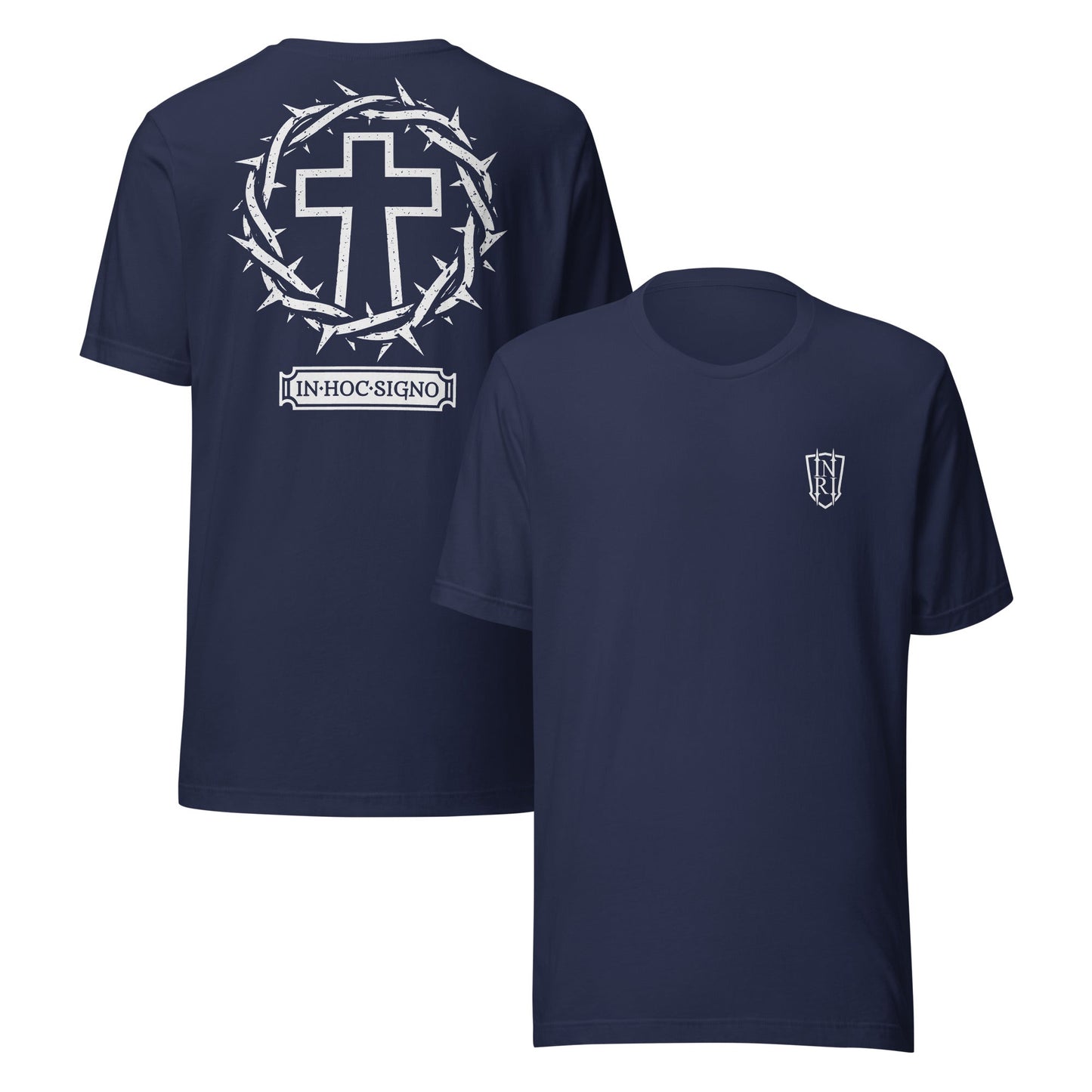 In Hoc Signo, In This Sign You Will Conquer Constantine Quote T-Shirt - Inken Image