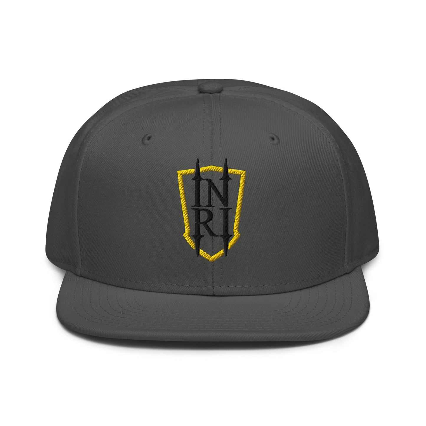 INRI Crest Flat Embroidered Snapback - Inken Image