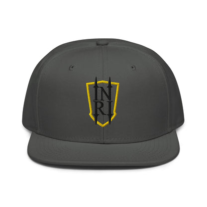 INRI Crest Flat Embroidered Snapback - Inken Image