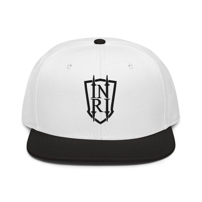 INRI Crest Flat Embroidered Snapback - Inken Image