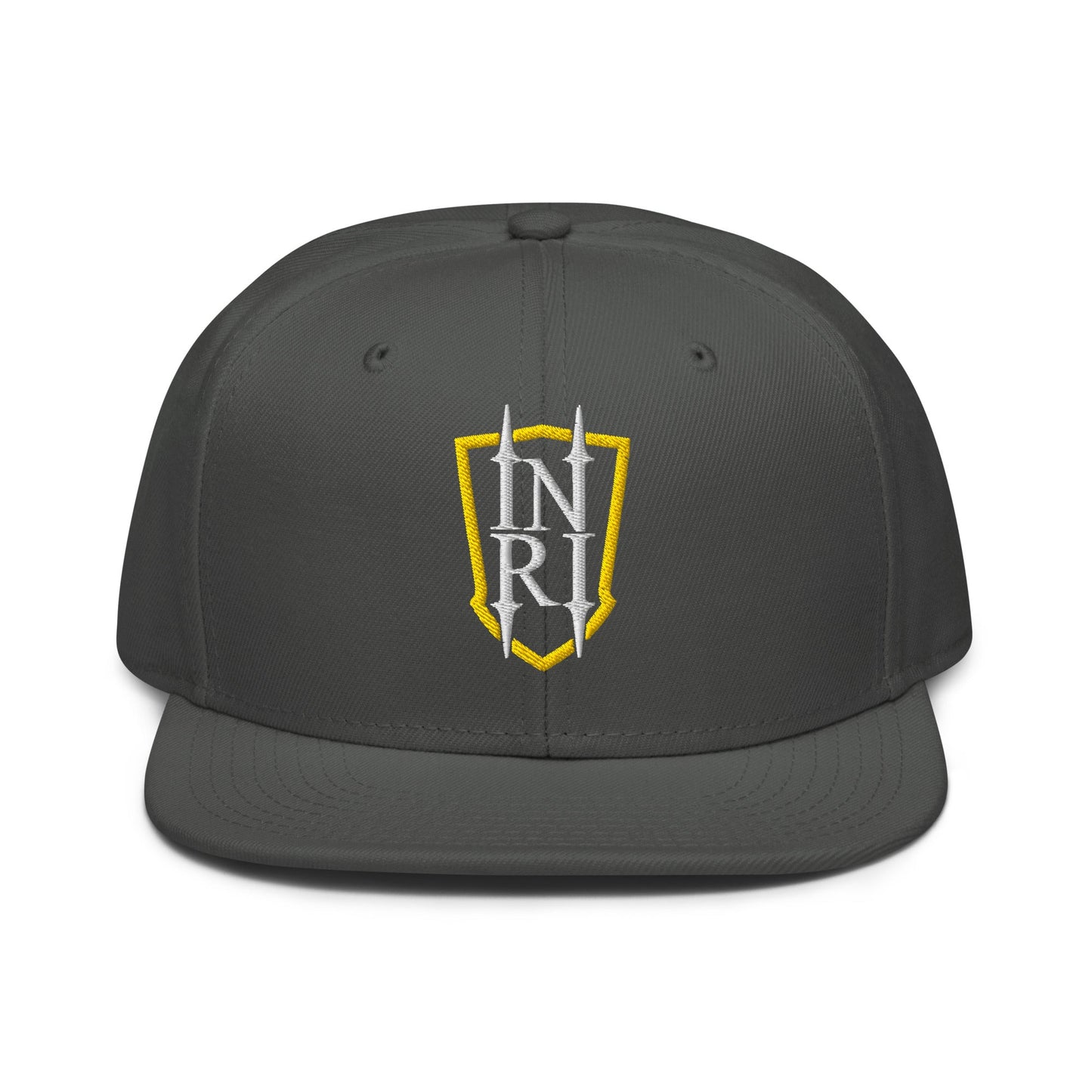 INRI Crest Flat Embroidered Snapback - Inken Image