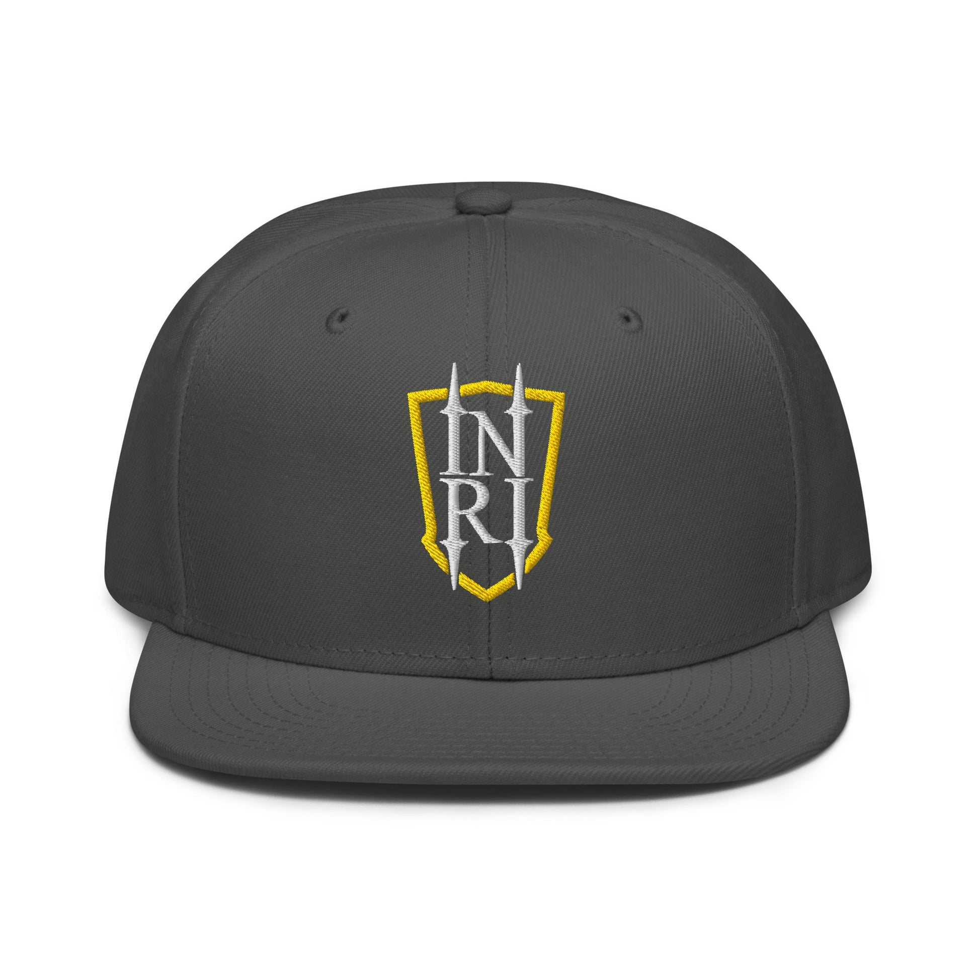 INRI Crest Flat Embroidered Snapback - Inken Image