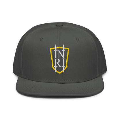 INRI Crest Flat Embroidered Snapback - Inken Image
