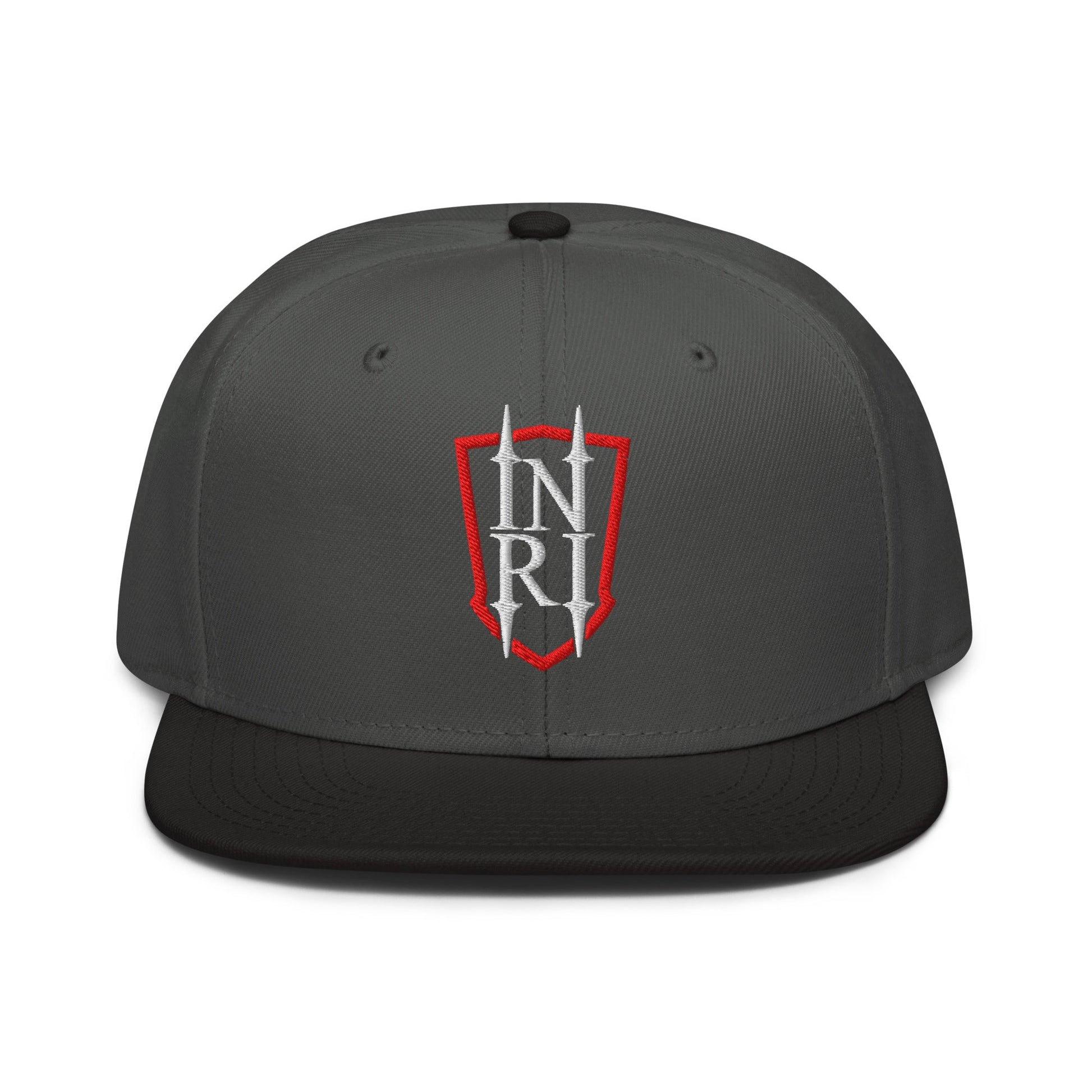 INRI Crest Flat Embroidered Snapback - Inken Image