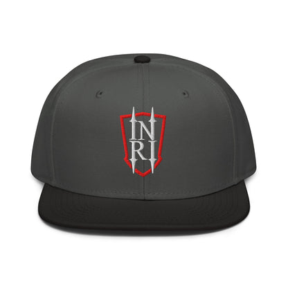 INRI Crest Flat Embroidered Snapback - Inken Image