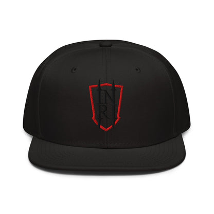 INRI Crest Flat Embroidered Snapback - Inken Image