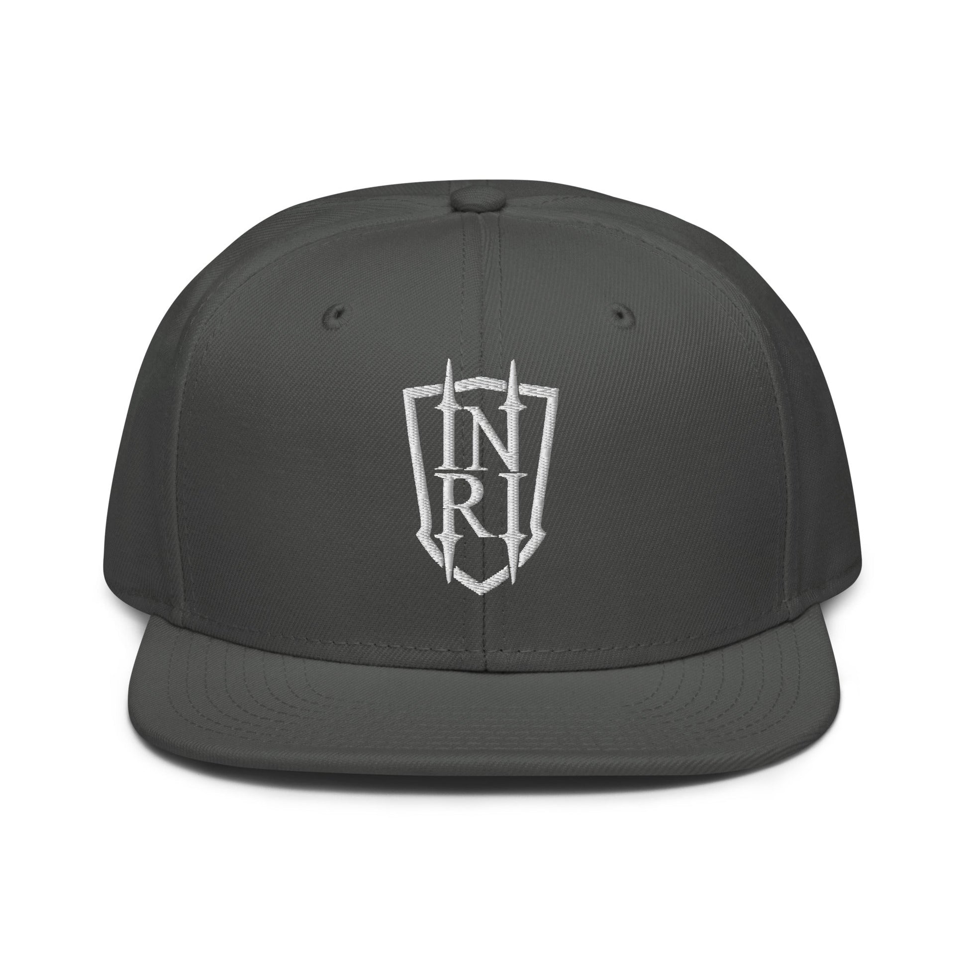 INRI Crest Flat Embroidered Snapback - Inken Image