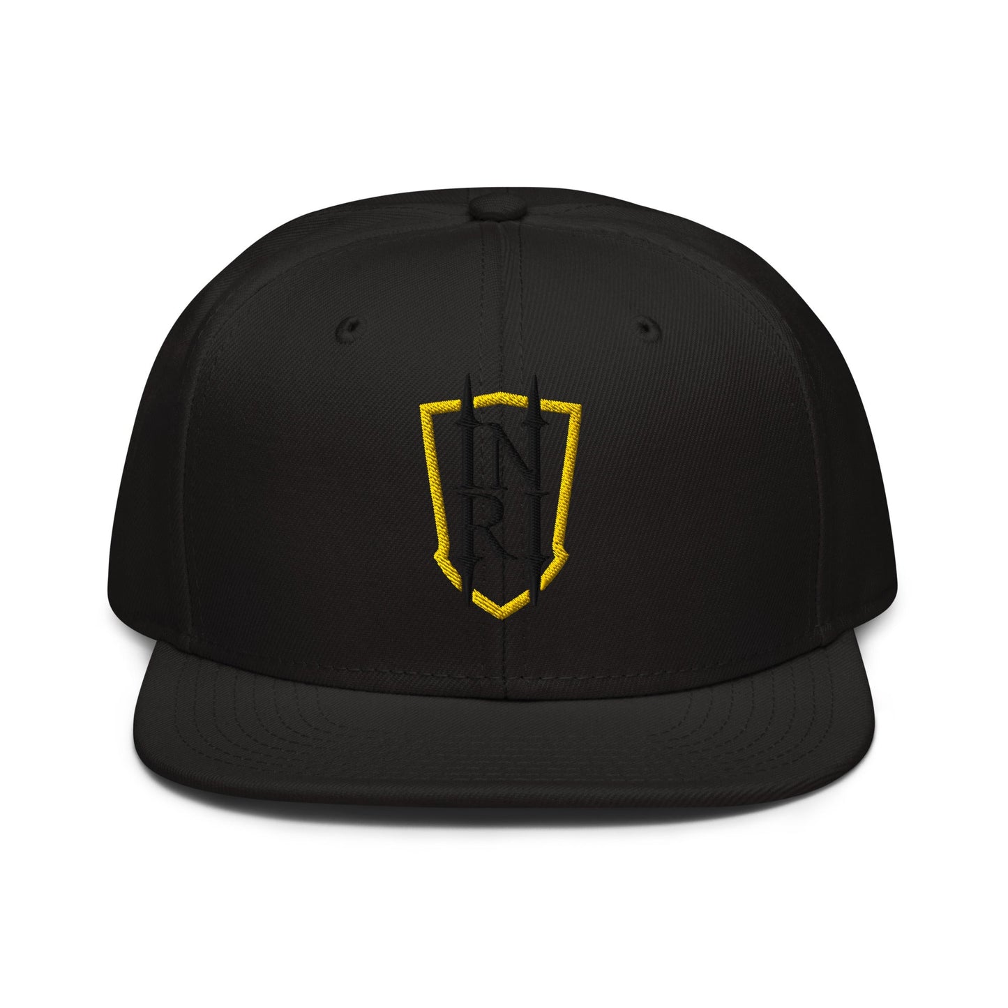 INRI Crest Flat Embroidered Snapback - Inken Image