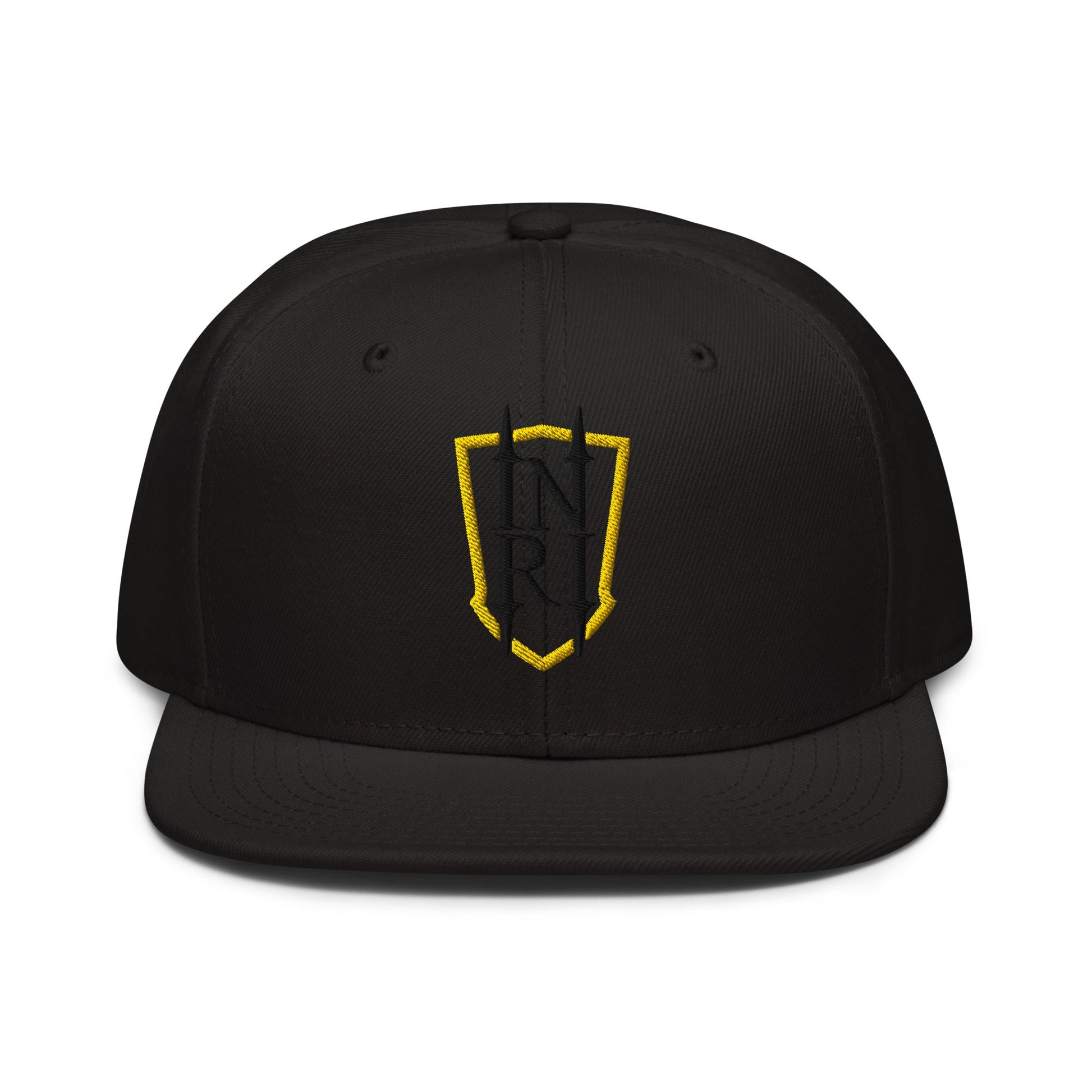 INRI Crest Flat Embroidered Snapback - Inken Image