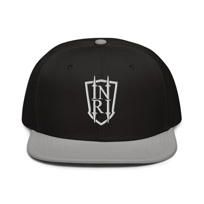 INRI Crest Flat Embroidered Snapback - Inken Image