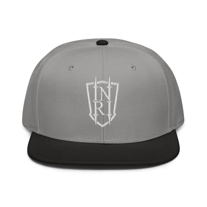 INRI Crest Flat Embroidered Snapback - Inken Image