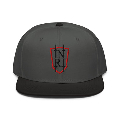 INRI Crest Flat Embroidered Snapback - Inken Image