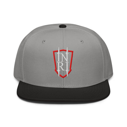 INRI Crest Flat Embroidered Snapback - Inken Image