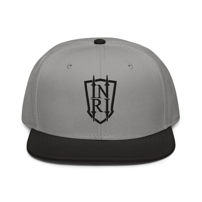 INRI Crest Flat Embroidered Snapback - Inken Image