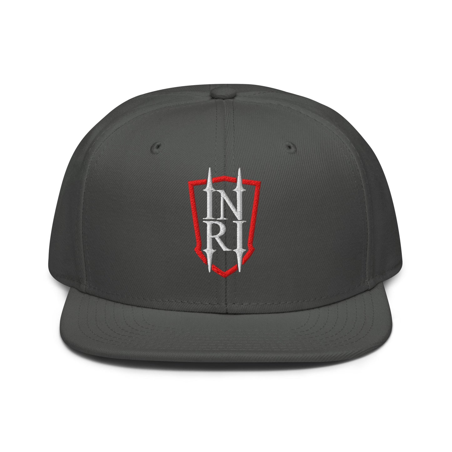 INRI Crest Flat Embroidered Snapback - Inken Image