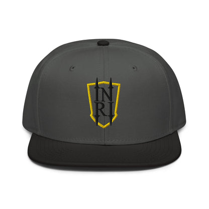 INRI Crest Flat Embroidered Snapback - Inken Image