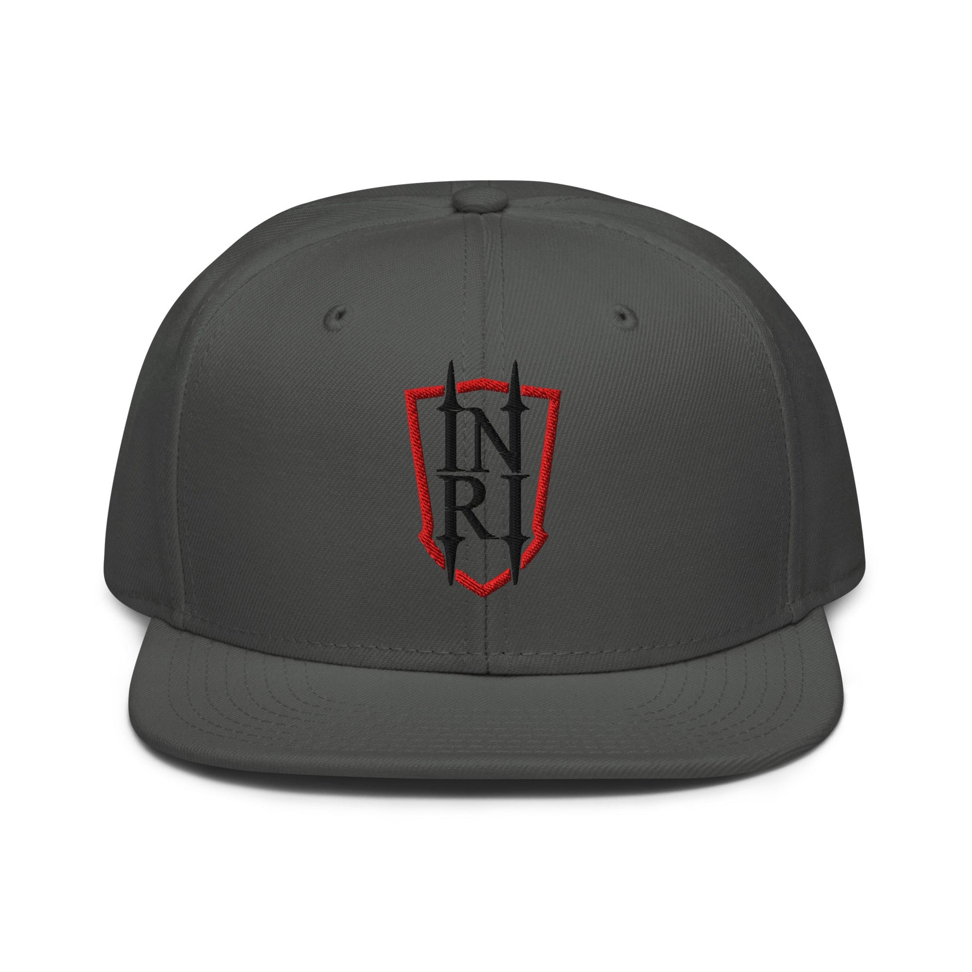 INRI Crest Flat Embroidered Snapback - Inken Image