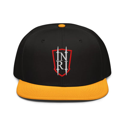 INRI Crest Flat Embroidered Snapback - Inken Image