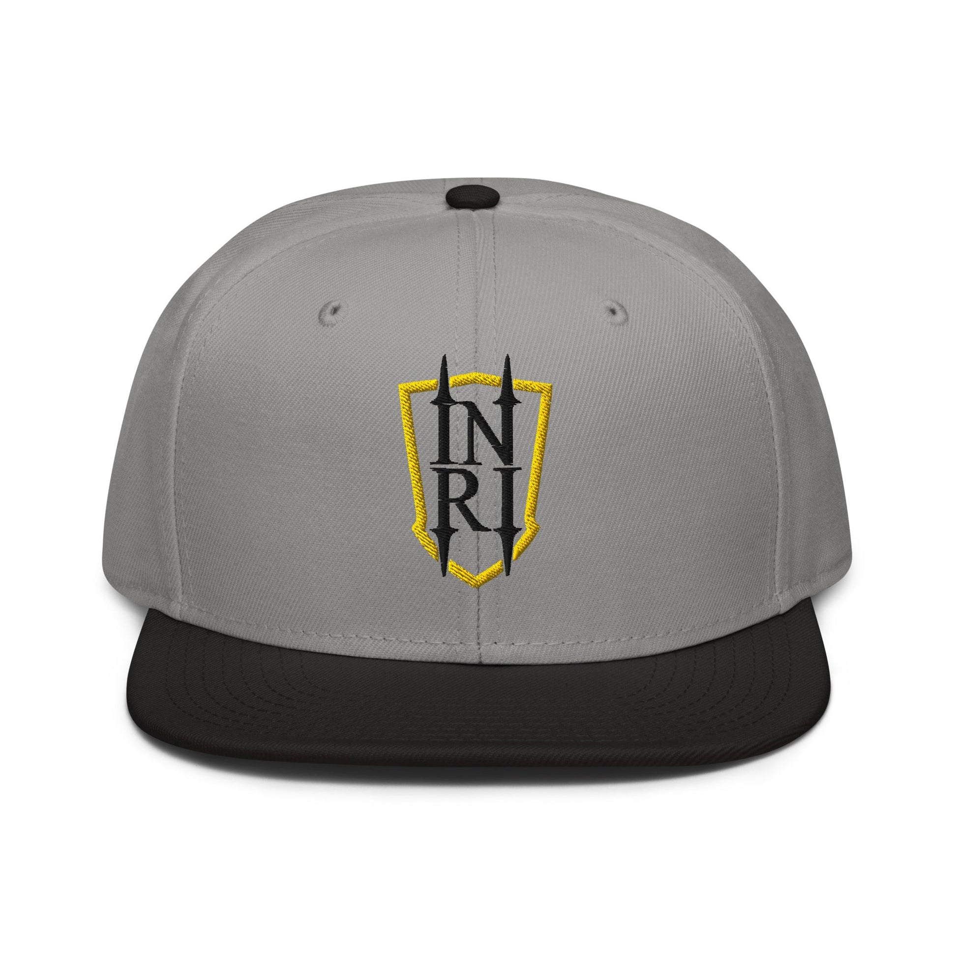 INRI Crest Flat Embroidered Snapback - Inken Image