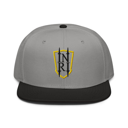 INRI Crest Flat Embroidered Snapback - Inken Image