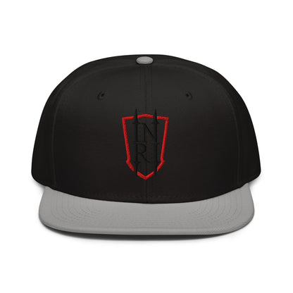 INRI Crest Flat Embroidered Snapback - Inken Image