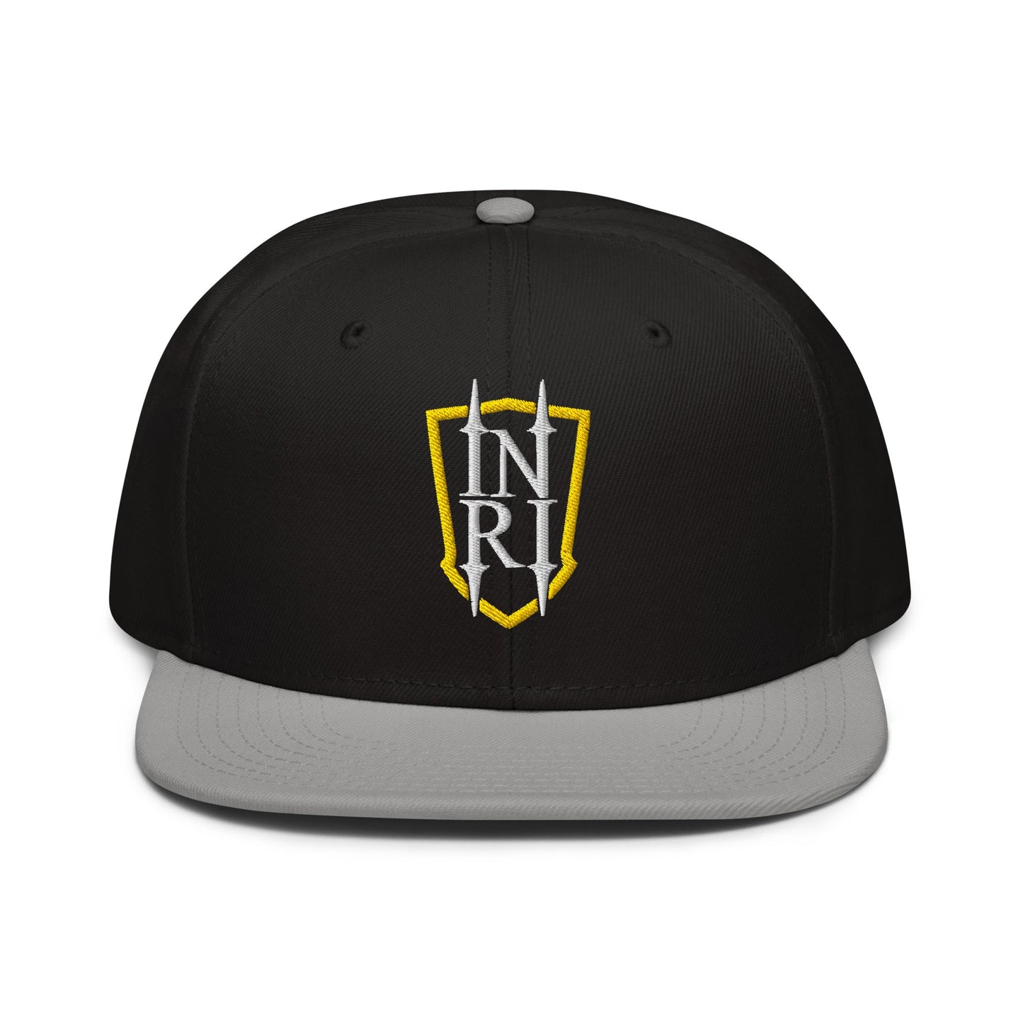 INRI Crest Flat Embroidered Snapback - Inken Image