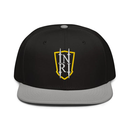 INRI Crest Flat Embroidered Snapback - Inken Image