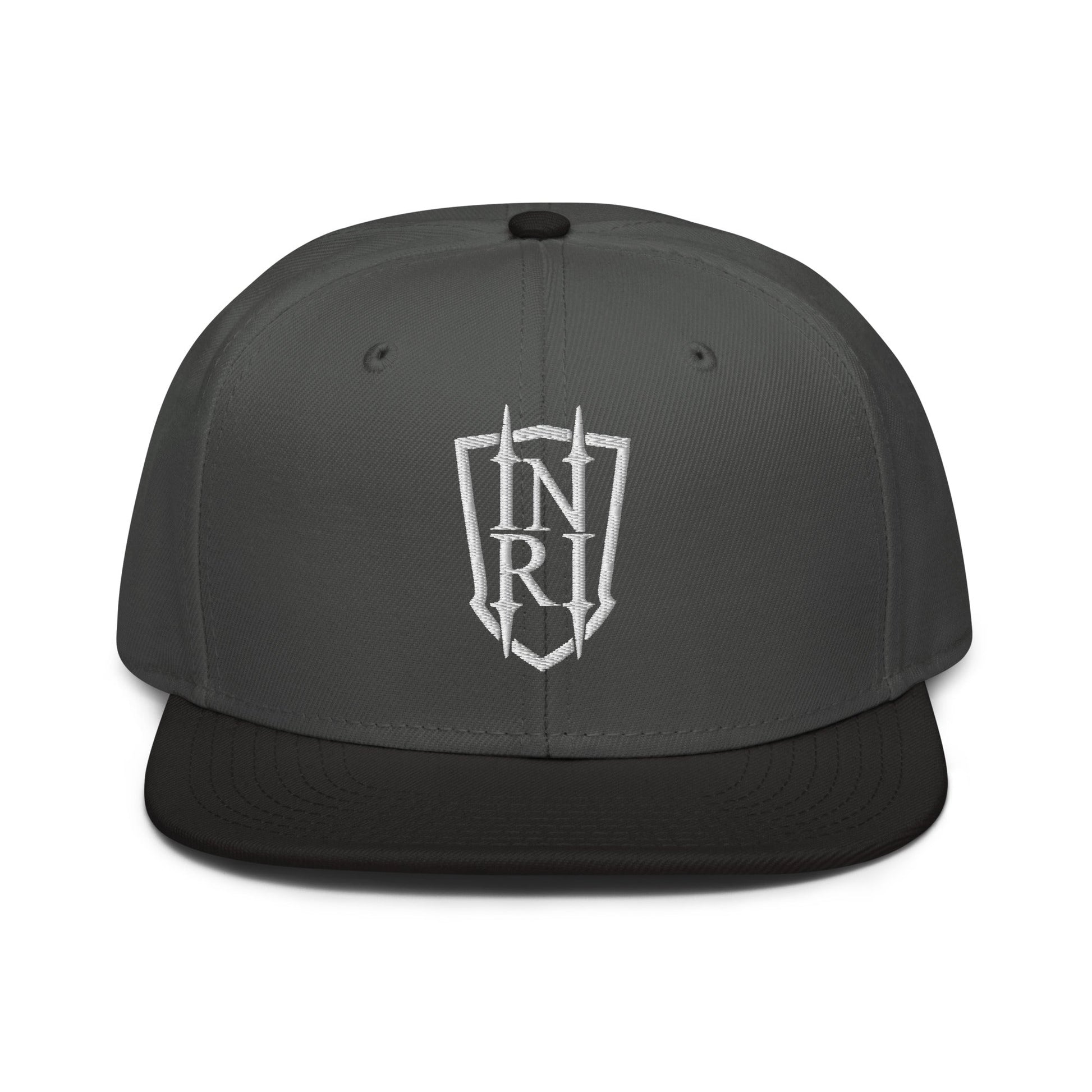 INRI Crest Flat Embroidered Snapback - Inken Image