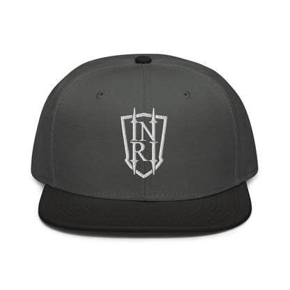 INRI Crest Flat Embroidered Snapback - Inken Image