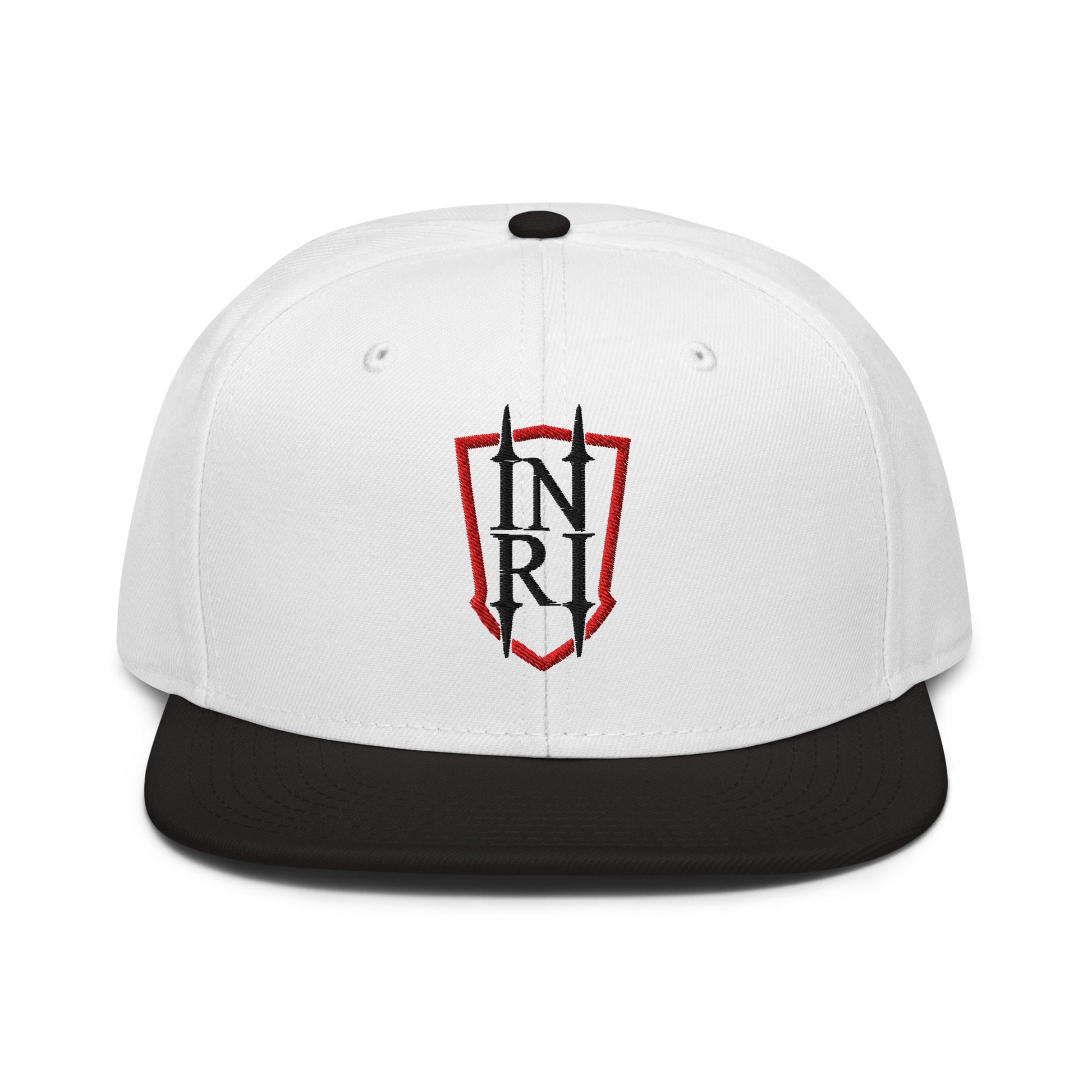 INRI Crest Flat Embroidered Snapback - Inken Image