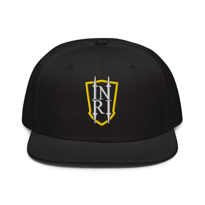 INRI Crest Flat Embroidered Snapback - Inken Image