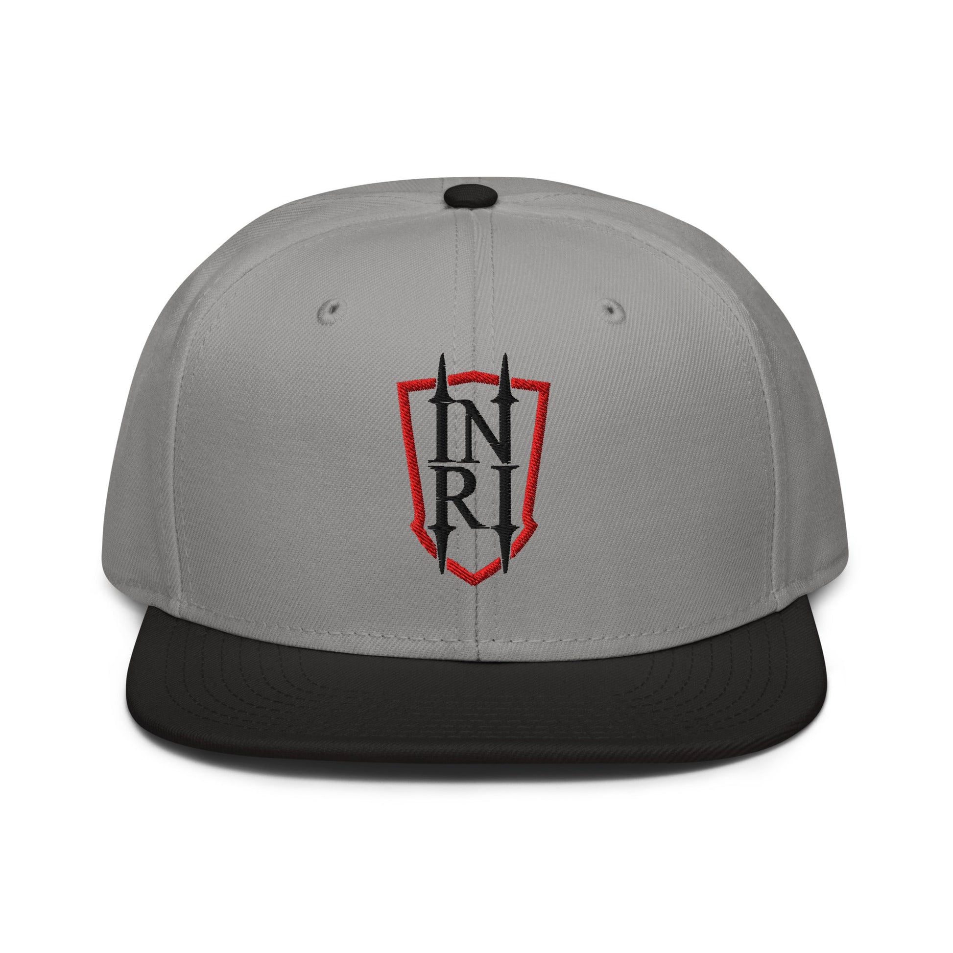 INRI Crest Flat Embroidered Snapback - Inken Image