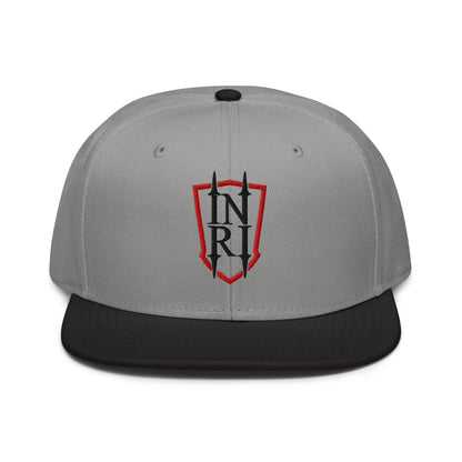 INRI Crest Flat Embroidered Snapback - Inken Image