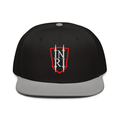 INRI Crest Flat Embroidered Snapback - Inken Image