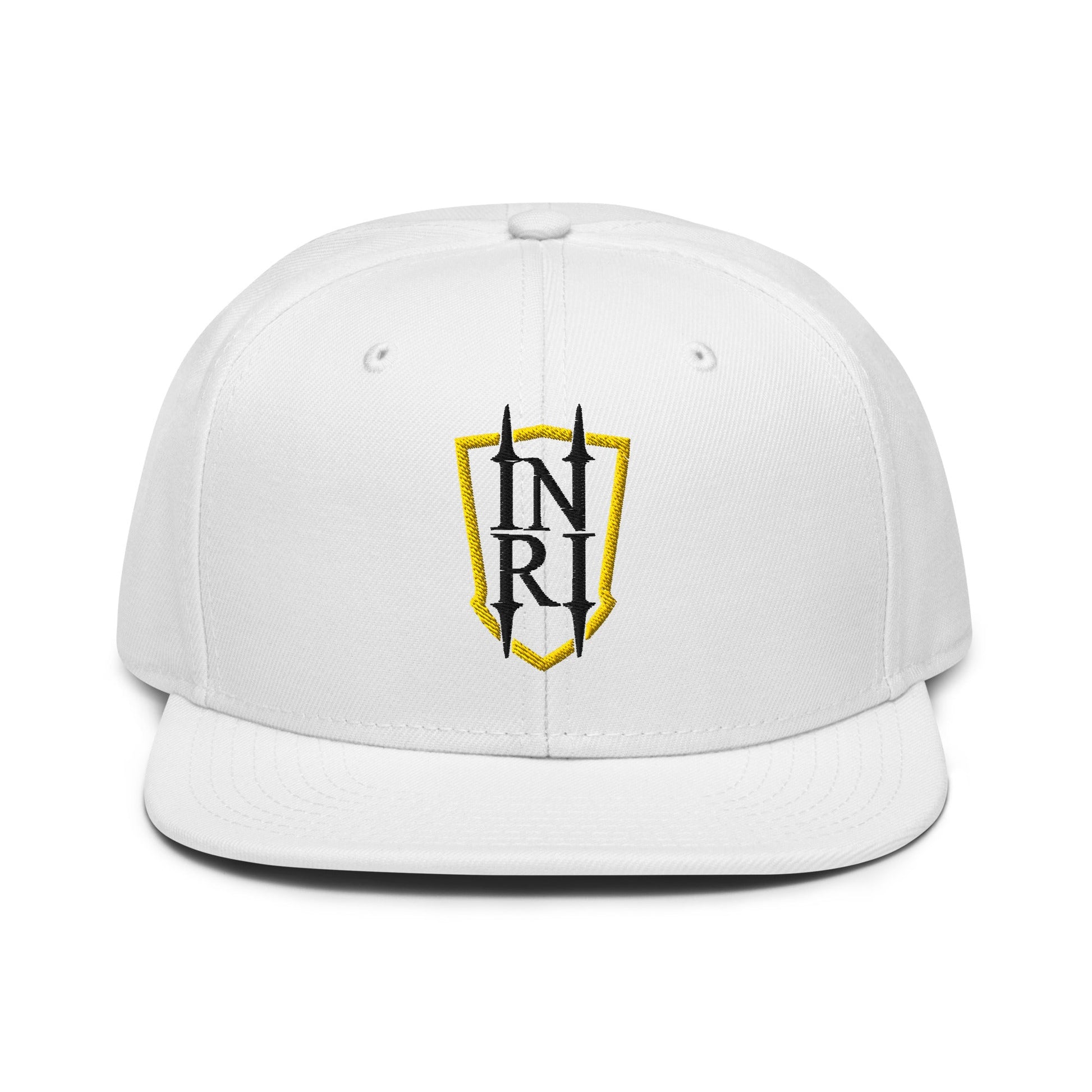 INRI Crest Flat Embroidered Snapback - Inken Image