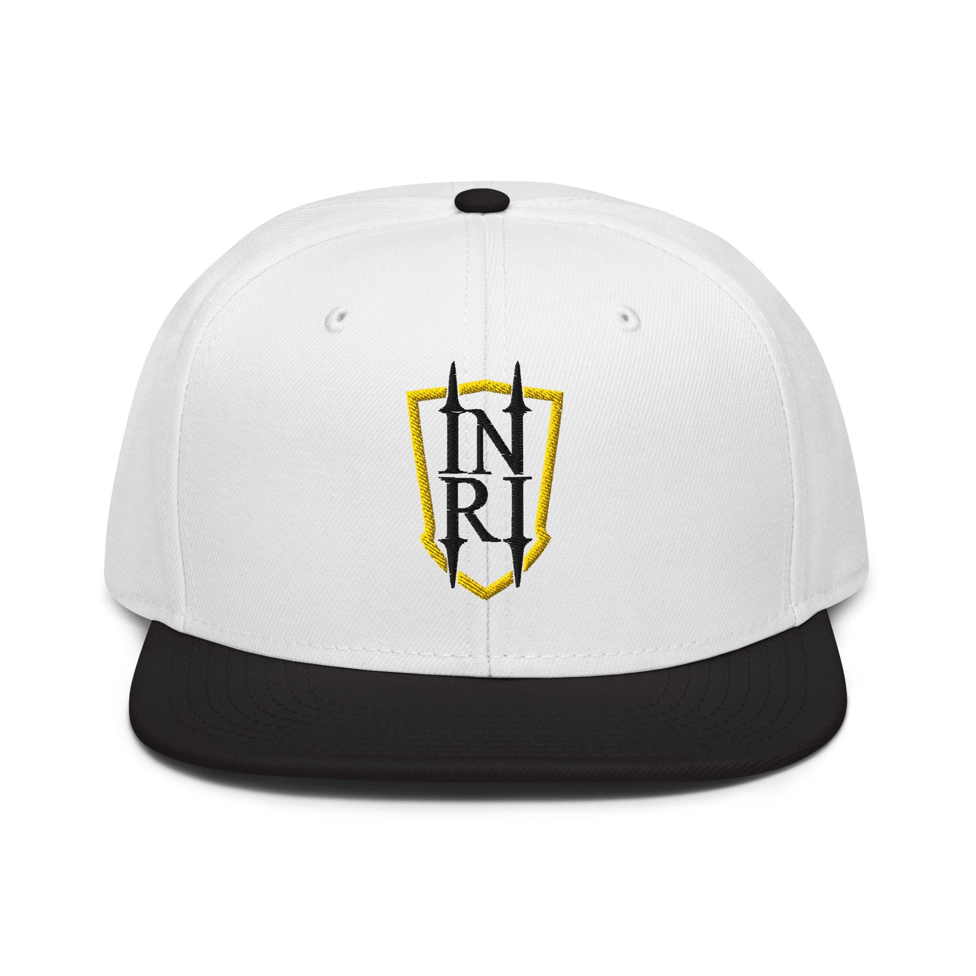 INRI Crest Flat Embroidered Snapback - Inken Image